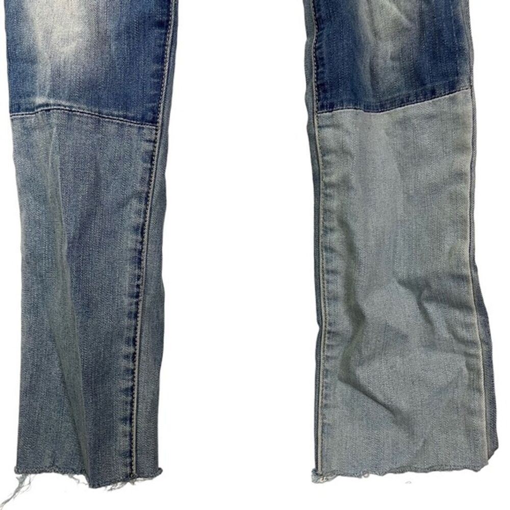 American Eagle Skinny Distressed Patchwork Mid Ri… - image 4